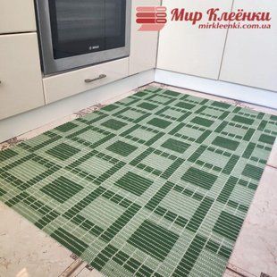 Коврик "Зеленый Квадрат" на метраж шириной 65 см для Ванной Туалета Кухни Коридор Дорожка ширина 65 см Аквамат sk-1236574388 фото